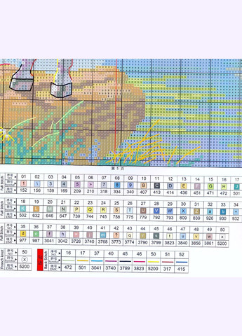 Набор для вышивания по нанесённой на канву схеме "Flying horse ". AIDA 14CT printed, 54*43 см Joy Sunday (313613007)