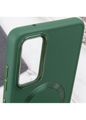 Чохол TPU Bonbon Metal Style з MagSafe для Samsung Galaxy A35 Зелений Epik (372845965)
