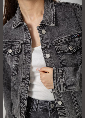 Сіра демісезонна куртка жіноча джинсова Sport Line Куртка