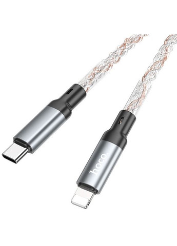 Кабель для зарядки Lightning Type-C для iphone / дріт, шнур тайп сі на лайтнінг зарядний кабель для айфона 1м Hoco (356098752)