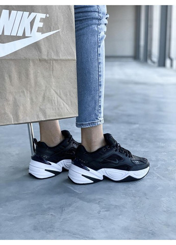 Черные демисезонные кроссовки мужские nike m2k tekno black white 3 найк м2к текно No Brand