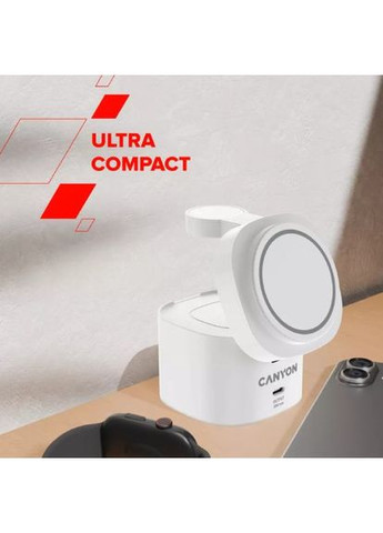 Бездротовий зарядний пристрій OnCharge 405 з адаптером Black (CNS-WCS405B) Canyon (366828502)