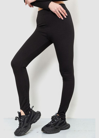 Лосини в рубчик на флісі, колір чорний, Ager (277927559)