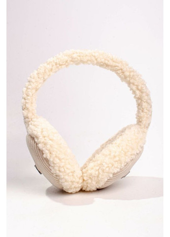 Теплі навушники зимові хутряні тедді Kentaver TEDDY+вельвет бежеві Kent&aver (359429644)