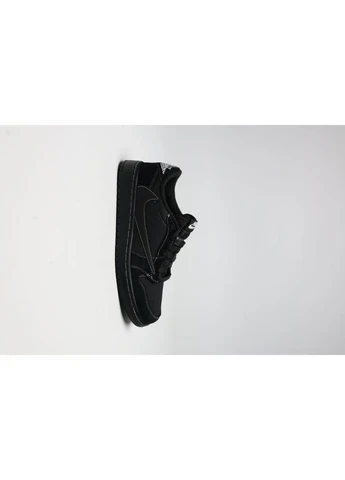 Черные демисезонные кроссовки мужские nike air jordan 1 retro low x travis scott og black phantom найк аир джордан черные No Brand