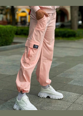Розовые повседневный летние брюки No Brand
