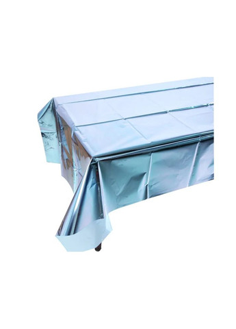 Скатертина клейонка із фольги 270 на 100 см блакитний Jannet скатертина (336377019)