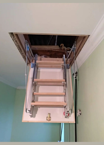 Лестница на чердак 90x60 Bukwood (265 см) ProfiLuxe ECO Metal Mini (336382714)