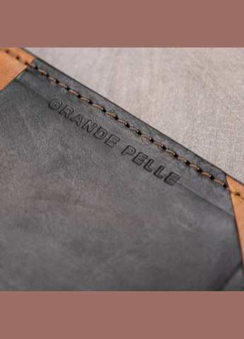 Картхолдер для візиток з натуральної шкіри 3 відділення чорний (sku_11398) No Brand (330012890)