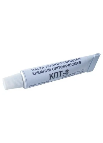 Термопаста КПТ-8, кремнійорганічна, 17г, 0,65-1Вт/м*К, -60+180С (70263125) AHK (394579759)