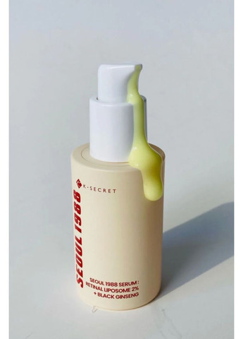 Антивікова сироватка з ретиналем SEOUL 1988 Serum: Retinal Liposome 2% + Black Ginseng, 30 мл K-Secret (368865832)
