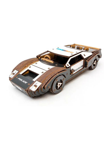 Дерев'яний конструктор Fast Car GT поліцейська серія 164 деталі в асортименті Puz-26916 PuzzleOK Дер9269 (370654503)