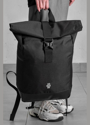 Повсякденний Рюкзак Роллтоп Шкільний З Принтом BadHair Black Without (347584687)