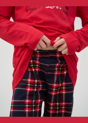Красная пижама для девочки-подростка со штанами Nicoletta