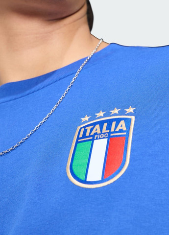 Синя футболка italy dna adidas
