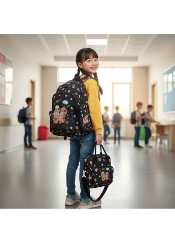 Школьный рюкзак 3в1 КАПИБАРА (пенал, сумка для обуви) 28x38x13 см / Детский портфель / Рюкзак детский Вірний друг (367060797)