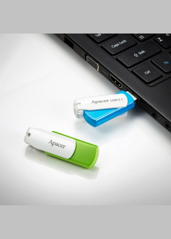 Флеш-накопичувач USB 2.0 32Gb Green (AP32GAH335G-1) Apacer AH335 (325422328)