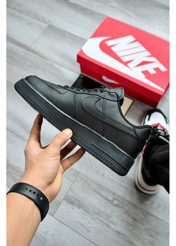 Чорні Осінні кросівки чоловічі Nike Air Force 1 Low 07 Premium Black CW2288 Найк Аир Форс 1