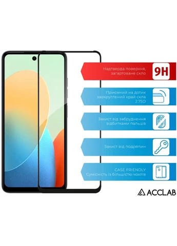 Стекло защитное (m468728) ACCLAB Full Glue Tecno Spark 20C Black (367069215)