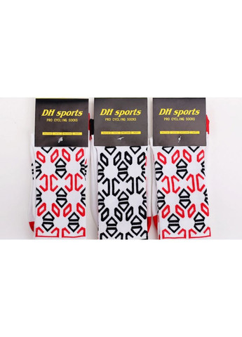 Білі компресійні шкарпетки для велоспорту dh sports black для чоловіків і жінок (біло-чорні) China (368682330)