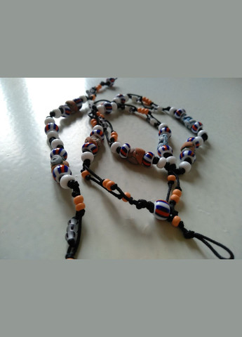 Комплект: керамічні браслет і намисто ручної роботи з чеським скляним бісером №4 Коти&Ангели (302316660)