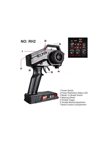 Пульт управления RH2 V2.5 для радиоуправляемых моделей Remo Hobby (341086764)