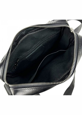 Мужская сумка из натуральной кожи Черная Tiding Bag (327792581)