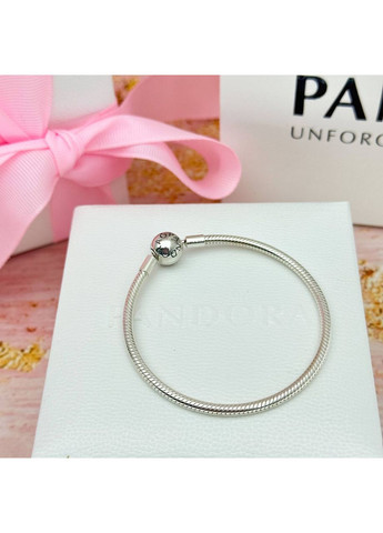 Срібний браслет з круглою застібкою Пандора 590728 Kabluchka (355345260)