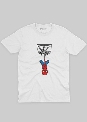 Белая мужская футболка с принтом супергероя - человек-паук (ts001-1-whi-006-014-039) Modno