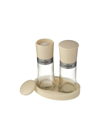 Набір млинів для спецій із силіконовою підставкою 2 шт (50594) Vinzer (365877266)
