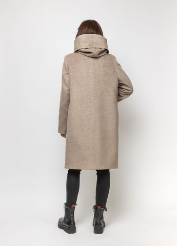 Бежеве зимнє Бежеве зимове пальто Нінель однобортне O`zona milano