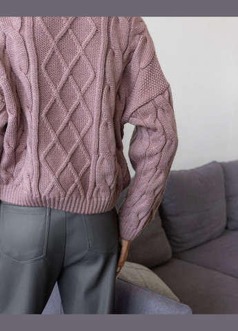 Кофейный демисезонный свитер джемпер Larionoff