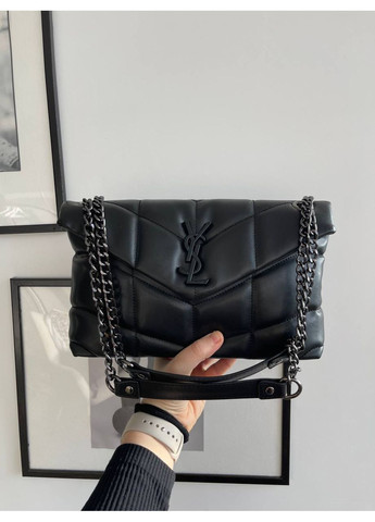 Стильна сумка в стилі YSL Quilted Bag Black Vakko (363295507)