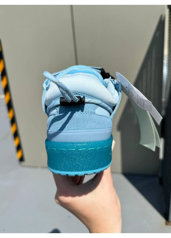 Синій Осінні кросівки чоловічі adidas forum x bad bunny blue tint адідас форум бед банні No Brand
