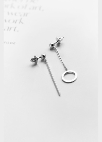 Серебряные серьги- гвоздики (4955) IRIJ (331017007)