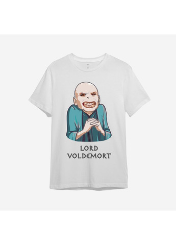 Белая демисезонная детская футболка с принтом "lord voldemort". гарри поттер (10493277525) ТiШОТКА