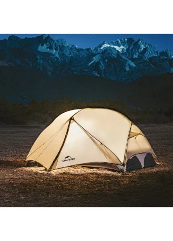 Палатка двухместная нейлон 220х240х110 см серый Naturehike (393512857)