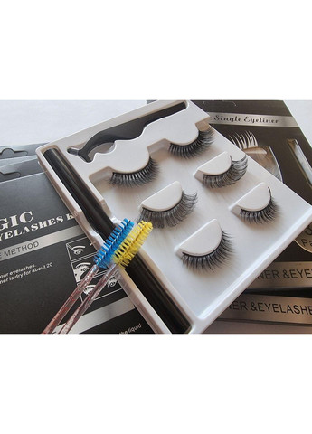 Наращивание многоразовые ресницы Микс2: Классика / Кукла / Лисичка + Маркер подводка для надевания Magnetic Lashes (366668543)