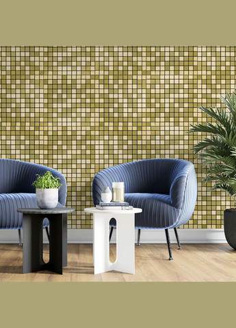 Самоклеющаяся панель под алюминий SW-00001168 30х30смх3мм Зеленый Sticker Wall (298284779)