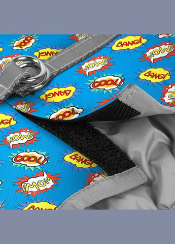 Шлей для собак мягкая Clothes с QR паспортом, рисунок "ВАУ", XS1, В 2427 см, С 18-20 см WAUDOG (279568974)