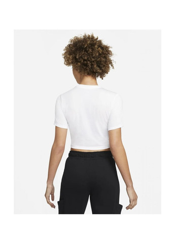 Футболка жіноча W Nsw Tee Slim Crp Air White Dn5852-100 Nike - (365962126)