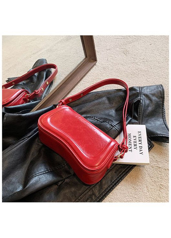 Сумка багет червоного кольору з еко шкіри з регульованим ременем у стилі jw pei No Brand (362588246)