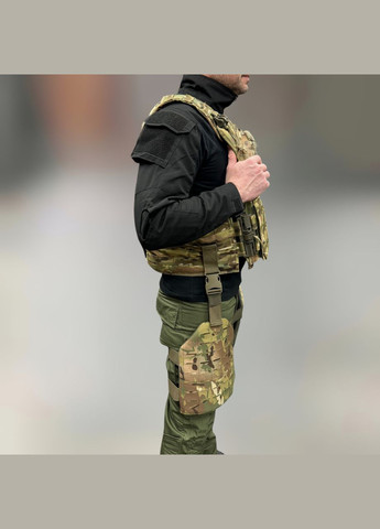 Балістичний захист стегон 2 класу, Стандартний, Мультикам, захист ніг від уламків, балістичний пакет 1 класу Добронь (362601552)