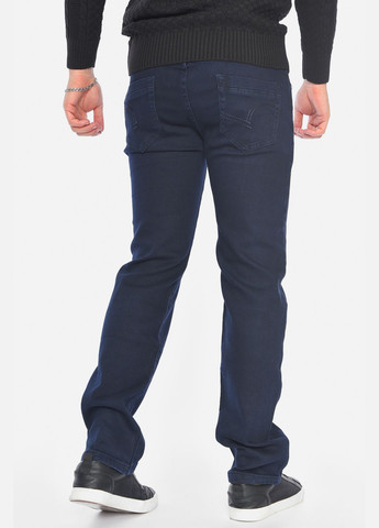 Джинси чоловічі однотонні темно-синього кольору Let's Shop (306426792)
