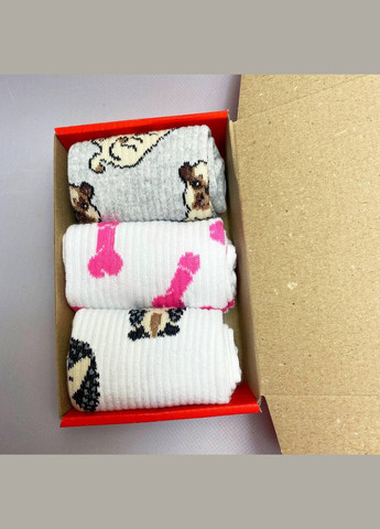 Комбинированные бокс женских высоких носков 36-41 на 3 пары Vakko (307715009)