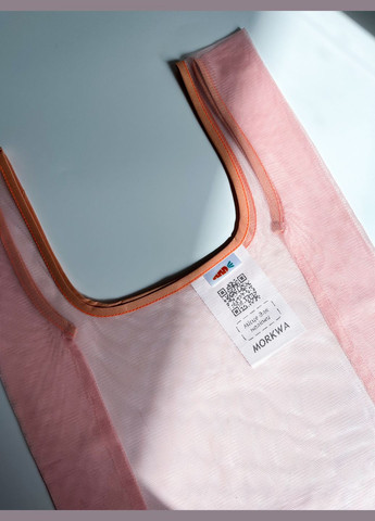 Экоторба Майка стандарт персиковая — легкая, брендированная, многоразовая Morkwa (341303103)