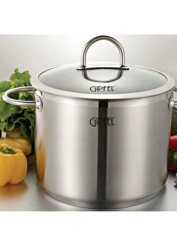 Кастрюля с крышкой Signo GP-1364 26 см 10.6 л серебристая Gipfel (335972598)