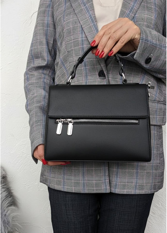 Елегантна чорна сумка з екошкіри з функціональним дизайном InFashion Сумка (363058575)