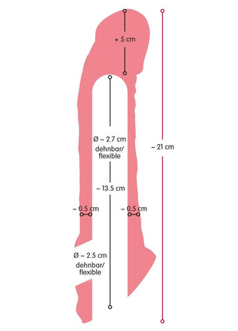 Подовжуюча насадка - Nature Skin Penis Sleeve With Extension Orion (341084601)