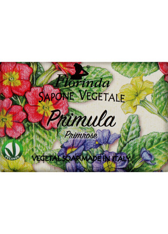 Мыло натуральное "Примула" Primrose Vegetal Soap 50g (1172089-31104042) Florinda (368625754)